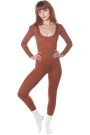 Vermouth Ribbed Knit Long Sleeve Catsuit