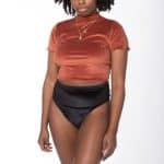 Velvet High-Waisted Thong Underwear