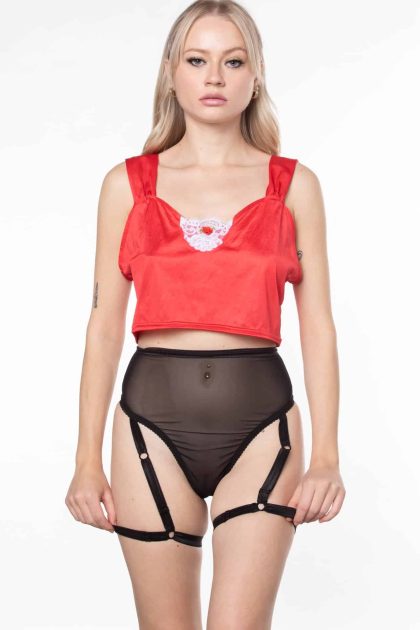 solstice intimates MESH HARNESS THONG UNDERWEAR