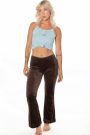 velvet flare pant